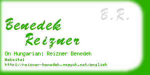 benedek reizner business card